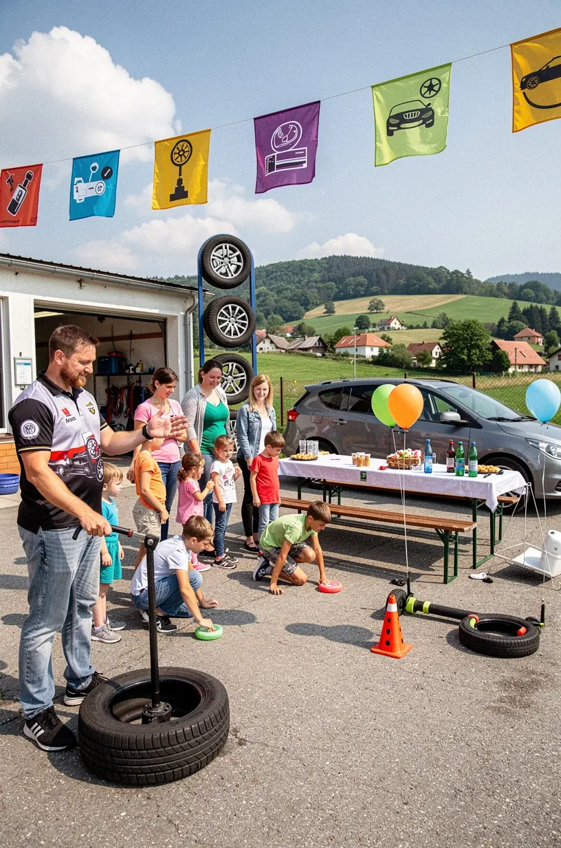 Zákazník podpisuje dohodu o termíne vyzdvihnutia a montáže pneumatík v servise.